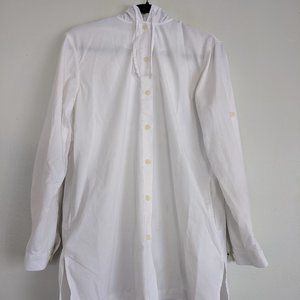 Coolibar Lightweight Jacket Top UPF 50+ White Size Medium Roll Tab Sleeves Women